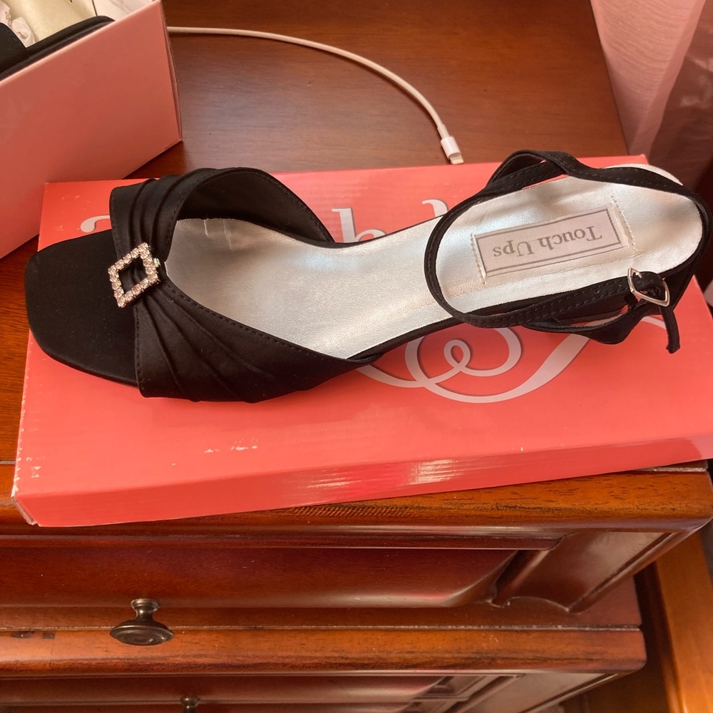 Black Satin Shoe